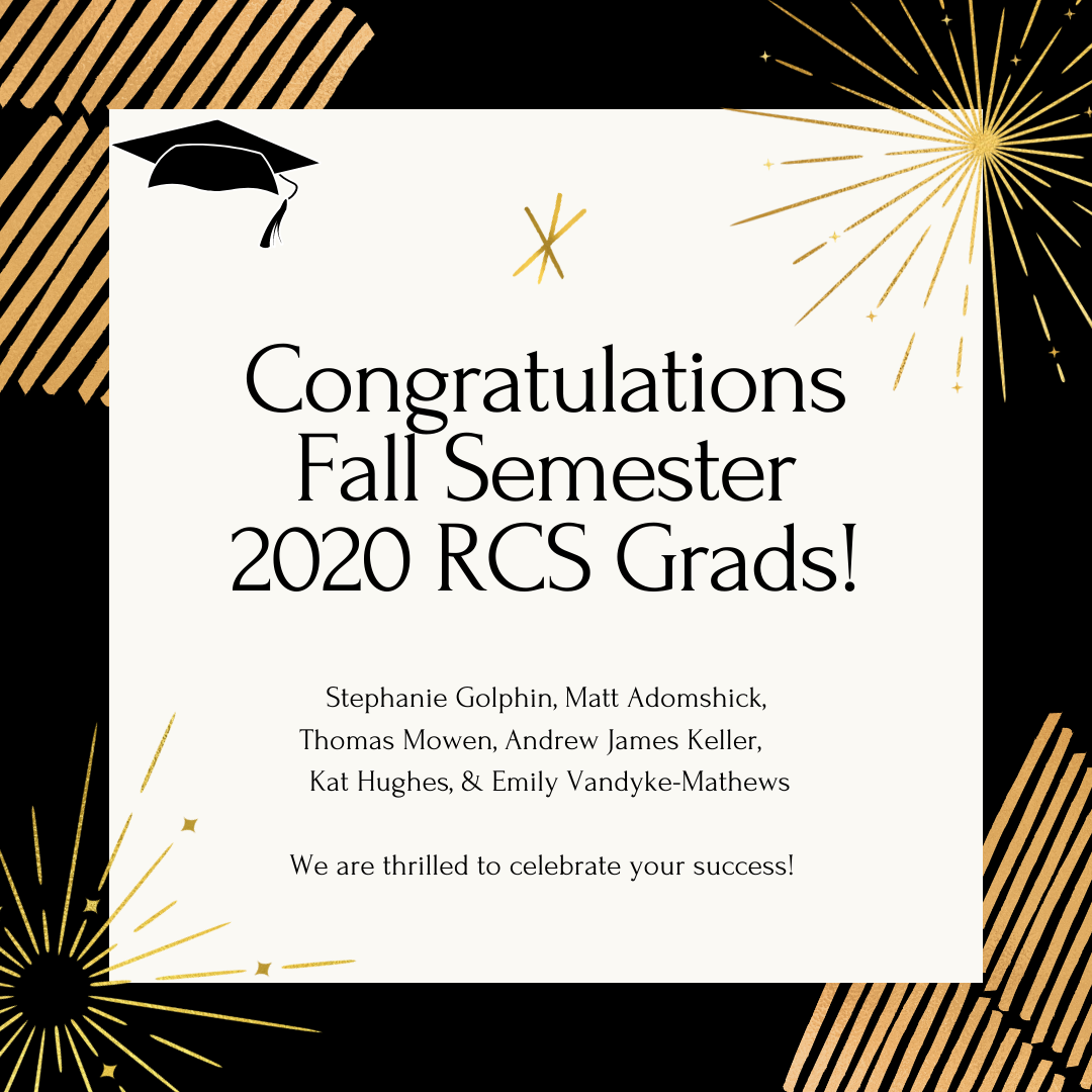 Read more about the article RCS Recognizes its Fall Semester 2020 Graduating Students