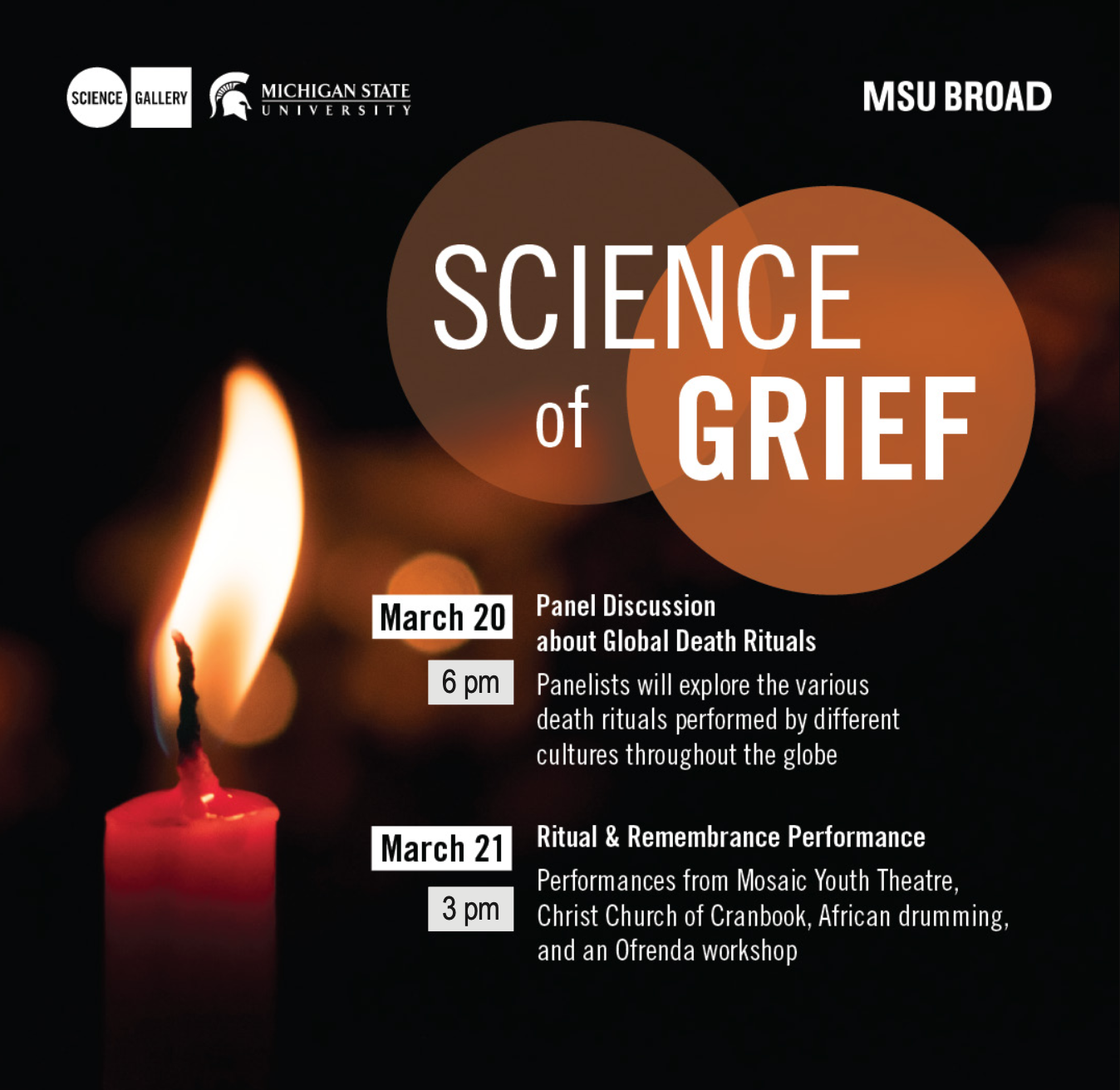Read more about the article MSU Broad Presents: “Science of Grief” Events, March 20th & 21st