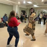 2 people dancing