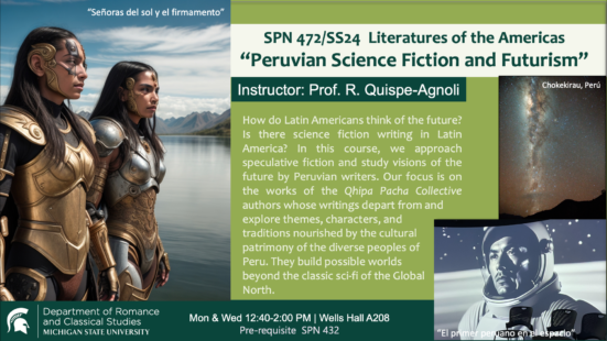 SPN 472: Peruvian Science Fiction and Futurism