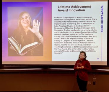 Prof. Quispe Agnoli Receives WOCC Lifetime Achievement Award