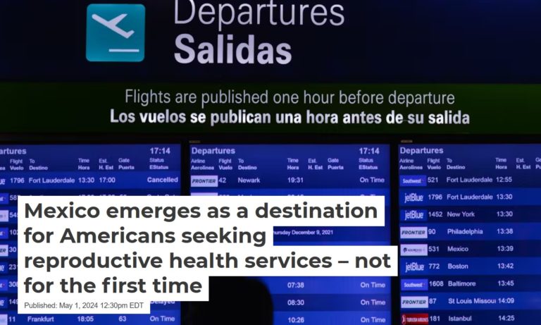 Read more about the article “Conversation” Starter: Prof. Alejandra Márquez on Americans Seeking Reproductive Health Services in Mexico