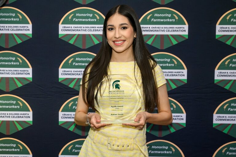 Read more about the article Spanish Major Receives 2025 Aguila Award (MSU Student of the Year)