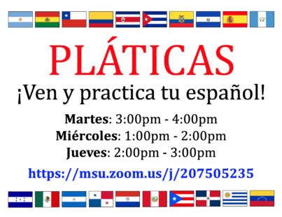 Practice Your Spanish Skills: Pláticas returns for Spring 2021
