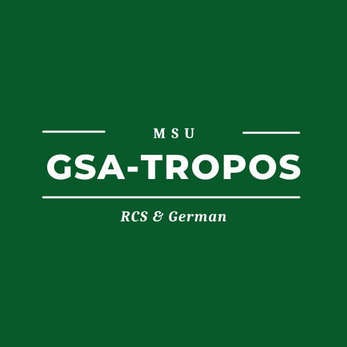 Logo for the Graduate Student Association and TROPOS Journal (GSA-TROPOS) in Romance and Classical Studies and German