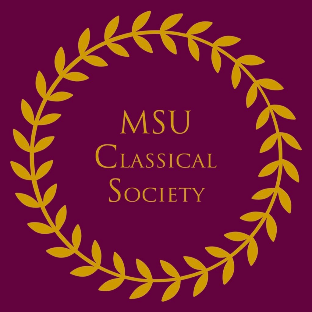 MSU Classical Society withing golden crown of laurel