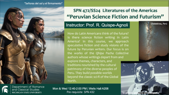 New Course Expands the Literary Universe: SPN472 Peruvian Science Fiction and Futurism