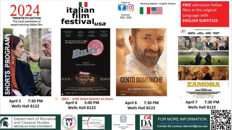 Read more about the article 20th Annual Italian Film Festival Returns to MSU