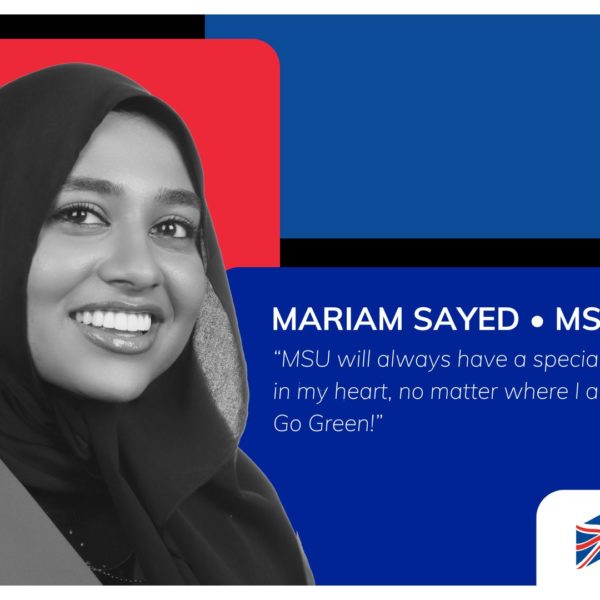 MSU Alumni '22 Mariam Sayed Nominated for Marshall Scholarship