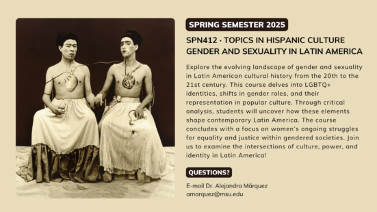 SPN412: Gender and Sexuality in Latin America